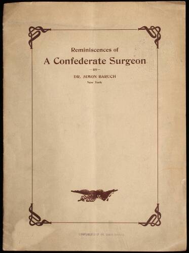 Reminiscences of a Confederate Surgeon