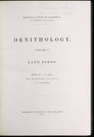 Geological Survey of California. Ornithology. Volume I. Land Birds.