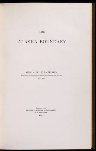 The Alaska Boundary