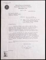 Collection of 6 typed letters / document, signed by J. Edgar Hoover