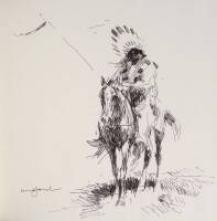 National Cowboy Hall of Fame - with original sketch