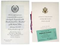 Invitation to Inauguration Ceremonies of John F. Kennedy