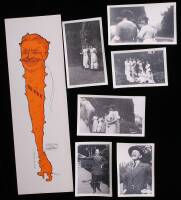 Postcard and photographs relating to Theodore Roosevelt