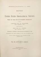 Report upon United States Geographical Surveys, West of the One Hundredth Meridian