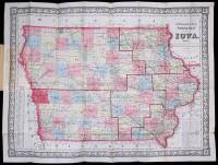 Township Map of the State of Iowa, 1863