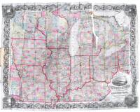 Colton's Railroad & Township Map of the Western States Compiled from the United States Surveys