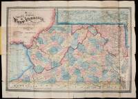 Map of the States of Virginia, West Virginia, and Maryland. Exhibiting the Counties, Cities & Villages, the Railroads, Rivers, Canals and Common Roads, &c. &c.