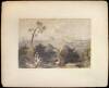 Hand-colored lithographed plate from Views of Ancient Monuments in Central America, Chiapas and Yucatan