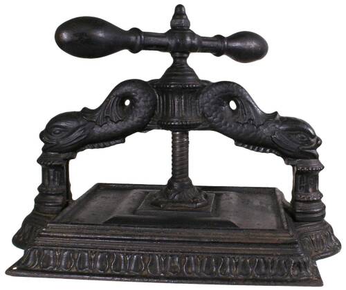 Cast iron copy press from 1865
