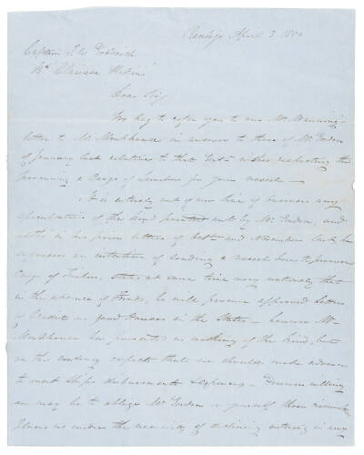 Autograph Letter Signed - 1850 ‘Lord’ George Gordon’s California Association Ship in Nicaragua