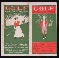 Golf from June to November, Equinox House, Manchester-in-the-Mountains, Vermont, Forty-Eighth Season [1853-1900], Opens June 14th, 1900