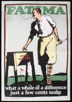 Fatima Turkish Cigarettes Golf Advertising Poster