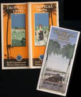 Tropical Trips: Golf Courses and Hotel Directory, Atlantic Coast Line to Florida & Cuba - two different season issues