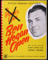 The Ben Hogan Open golf tournament, Jan. 25-29, [1950], Phoenix Country Club. Official Program