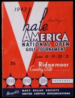 Hale America National Open Golf Tournament, Program of Events, Ridgemoor Country Club, Chicago, June 18-21, 1942