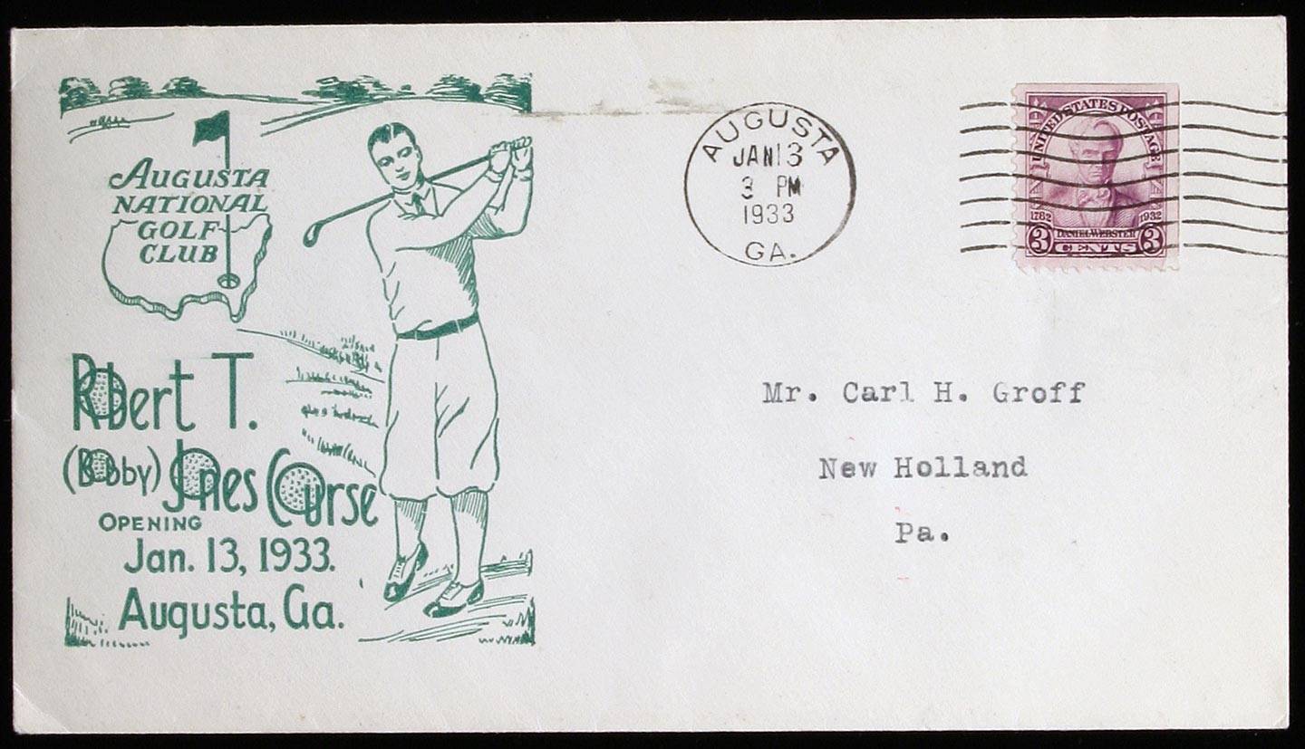 Firstday issue, Augusta National Golf Club postal envelope