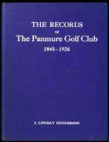 The Records of The Panmure Golf Club, Barry, Forfarshire