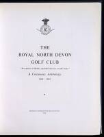 The Royal North Devon Golf Club: A Centenary Anthology, 1864-1964