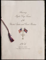 1951 Ryder Cup Banquet Program, Honoring Ryder Cup Teams of the United States and Great Britain [played at Pinehurst, North Carolina, November 2-4]