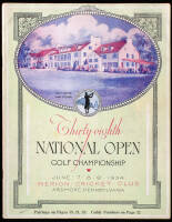 Thirty-eighth National Open [Golf] Championship, USGA, Played on the East Course of the Merion Cricket Club...June 7-9, 1934. Official Souvenir Book and Program