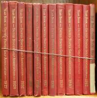 Lot of 12 USGA Year Books