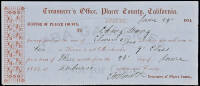 1854 Chinese merchant's business license in gold rush country