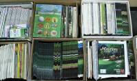 Golf Magazines, Prints, Drawings, Ephemera, Collector's Plates, Course Maps, etc: approximately 120 items
