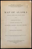 Map Of Alaska Showing Known Gold-Bearing Rocks with Descriptive Text Containing Sketches of the Geography, Geology, and Gold Deposits and Routes to the Gold Fields