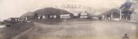Panoramic silver photograph of the downtown area of Sitka, Alaska