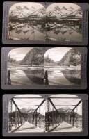 33 Stereoview cards of the Canadian Rockies