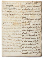 Two manuscript documents in Spanish relating to debates in the British House of Commons on slavery in Cuba and the Spanish slave trade