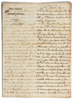 Manuscript document relating to the transport of slaves to Cuba by U.S. citizens