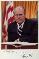 Signed photograph of Gerald Ford