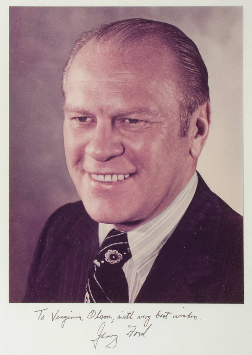 Signed photograph of Gerald Ford