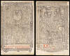 Two printed leaves from a Book of Hours