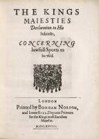 The Kings Maiesties Declaration to His Subjects, Concerning lawfull Sports to be used