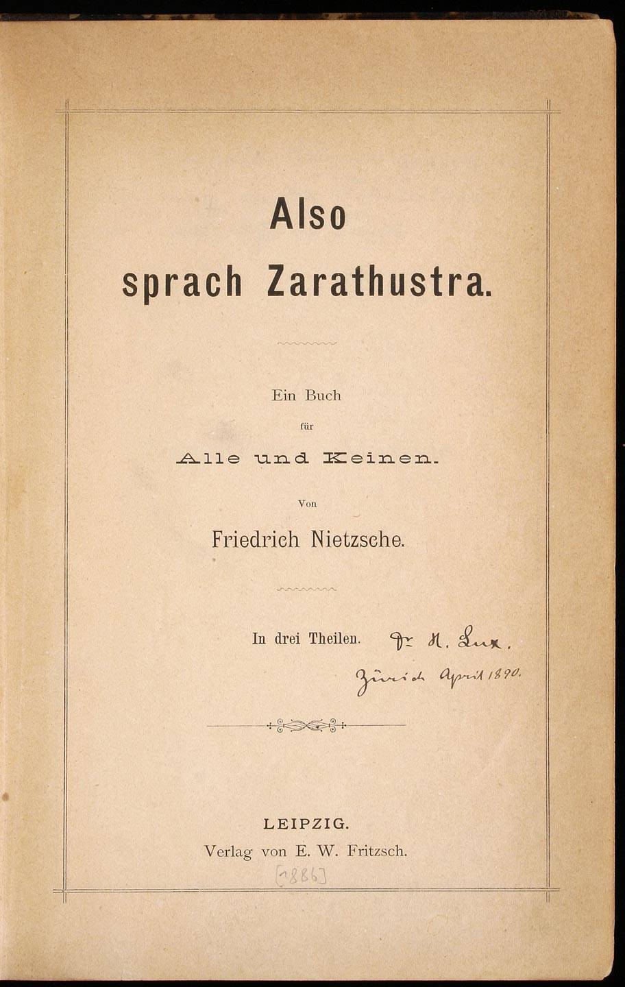 Also sprach Zarathustra