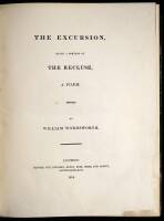 The Excursion, being a portion of The Recluse, A Poem