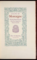 Essays of Montagne