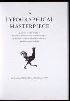 A Typographical Masterpiece: An account...of Eric Gill's collaboration with Robert Gibbings in producing the Golden Cockerel Press edition of 'The Four Gospels' in 1931