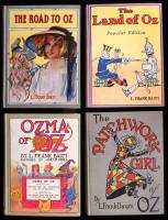 Lot of 4 Oz books by Baum with Oz map