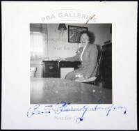 Snapshot photograph of Ruth Plumly Thompson, signed twice by her
