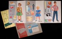 Four sets of Dick and Jane cut-outs