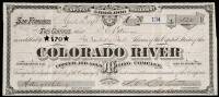 Certificate for 530 shares of stock in the Colorado River Copper and Gold Mining Company