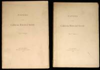 Papers of the California Historical Society. Volume 1, Parts 1-2