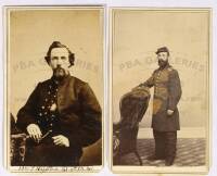 Lot of 12 signed cartes de visite of Civil War soldiers and other figures