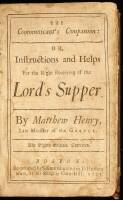 The Communicant's Companion; or, Instructions and Helps for the Right Receiving of the Lord's Supper