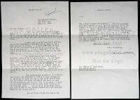 Typed letter, signed by Herbert Hoover