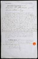 Document giving James King of William power of attorney to sell land for Carlile P. Patterson