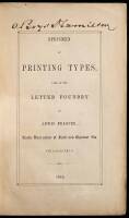 Specimen of the Printing Types Cast at the Letter Foundry of Lewis Pelouze